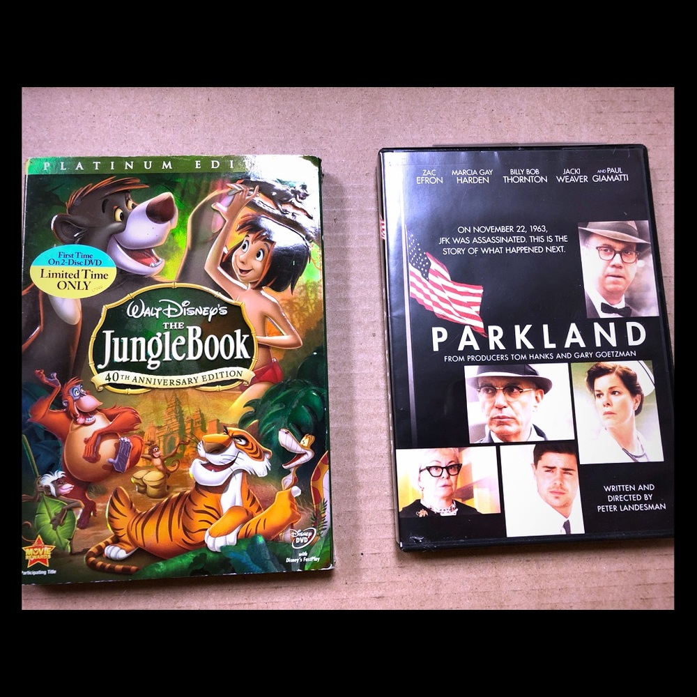 1 Pair of previously viewed dvds .